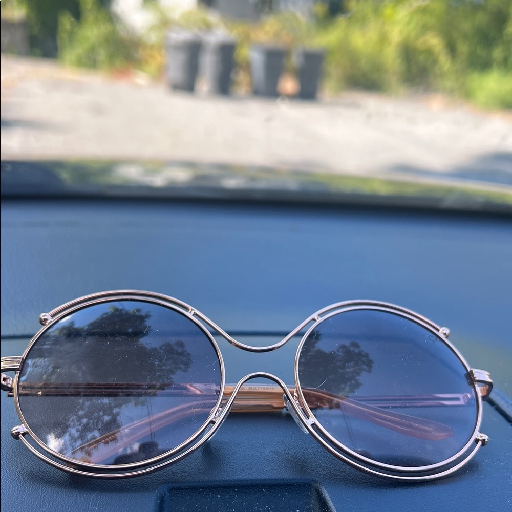 LC Lauren Conrad Pink Frame Sunglasses
